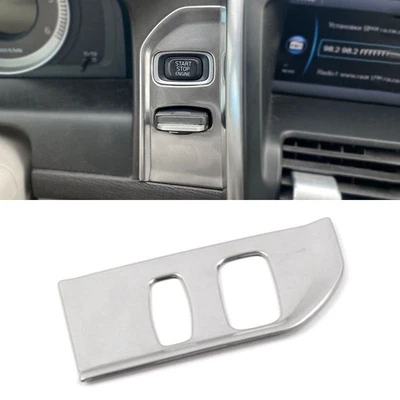 Cubierta de marco de orificio de llave de encendido cromado estilo coche para Volvo XC60 2012-2017 Foto 1 de 4