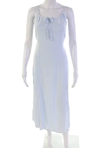 Maxi abito donna Brandy Melville cotone floreale spaghetti spalline nero taglia XS - Foto 1 di 6