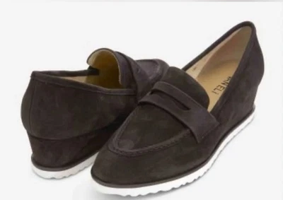 Vaneli Devera Flats Womens 10 Brown Suede Slip On Wedge Heel Shoes Preppy Chic - Image 1 of 4