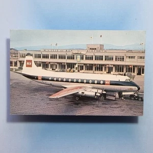 Vintage Commercial Aircraft Postcard C1910 B.E.A Vickers Viscount Isle of Man - Picture 1 of 2