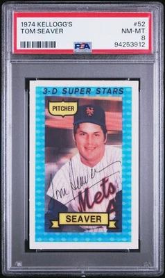 Kellogg's Tom Seaver 1974 #52 PSA 8 HOF Foto 1 de 2