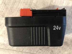 Black & Decker A24 24V Elektrowerkzeug Akku Aufsteck Typ gebraucht funktionsfähig - Bild 1 von 5