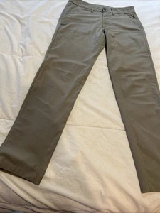 Lululemon Pants Men’s Size 28 ABC Slim Pockets Tan M5704s Warpstreme Stretch - Picture 1 of 9
