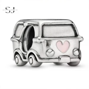 Dije de viaje para autocaravana de plata de ley 925 cuentas para pulseras regalos para mujer - Imagen 1 de 1