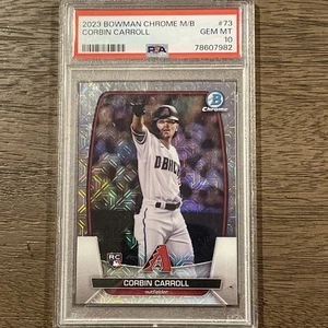 Corbin Carroll 2023 Bowman Chrome Mega Box #73 PSA 10 Rookie - Picture 1 of 3
