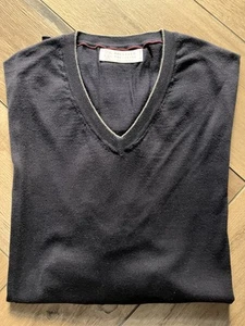 Edler BRUNELLO CUCINELLI Pullover - Blau - Gr. 54 - Baumwolle / Kaschmir - Bild 1 von 6