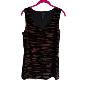 SOMA INTIMATES ärmelloses Top schwarz Samt Animalprint, S - Bild 1 von 4