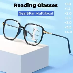 Multifokale Progressive Lesebrille, Anti-Blaulicht, Bifokale Presbyopie - Bild 1 von 12