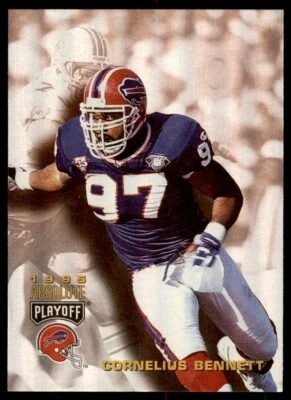 1995 Playoff Absolute #144 Cornelius Bennett 5E1WwR - Image 1 of 2