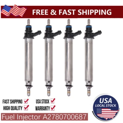 4X Fuel Injectors For Mercedes-Benz CLS63 AMG 5.5L 2012-2014 E550 4.7L 2012-2017 Foto 1 de 4