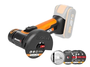 WORX Poweshsare Cordless Mini Cutter/Grinder 20V 76mm BODY ONLY WX801.9 - Picture 1 of 9