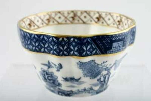 Booths - Real Old Willow Gold Edge Brown Trellis Sugar Bowl - Coffee - 106374Y - Picture 1 of 1