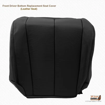 Cubierta de asiento de cuero negra inferior del conductor delantero para Nissan Murano S SE SL Sport 2007 Foto 1 de 4