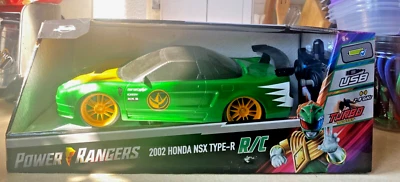 Power Rangers Jada Hollywood Rides Honda Green 2002 NSX Type-R RC Car Free S&H! - Image 1 of 4