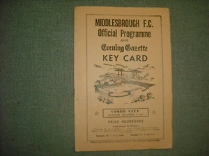 MIDDLESBROUGH V STOKE CITY (DIV 2) 2-12-61 - Picture 1 of 3