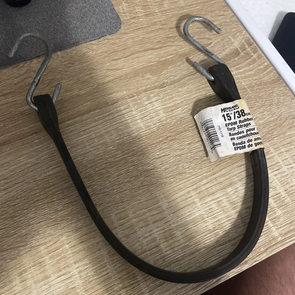 Highland 15”/38cm Epdm Rubber Tarp Straps #90117 - Image 1 of 1