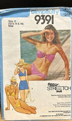 Simplicity 9391 Sizr 12, 14 & 16 Swin Suit Sewing Pattern - Image 1 of 2