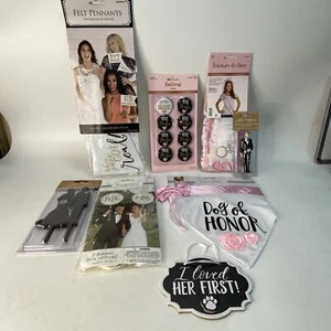 Lot new BACHELORETTE PARTY Bride to Be SASH Bridal Shower Supplies Favors Pink - Picture 1 of 9