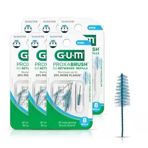 GUM Proxabrush Recambios Cepillo Interdental Dental Ancho 8 Unidades para Frenos - Imagen 1 de 11