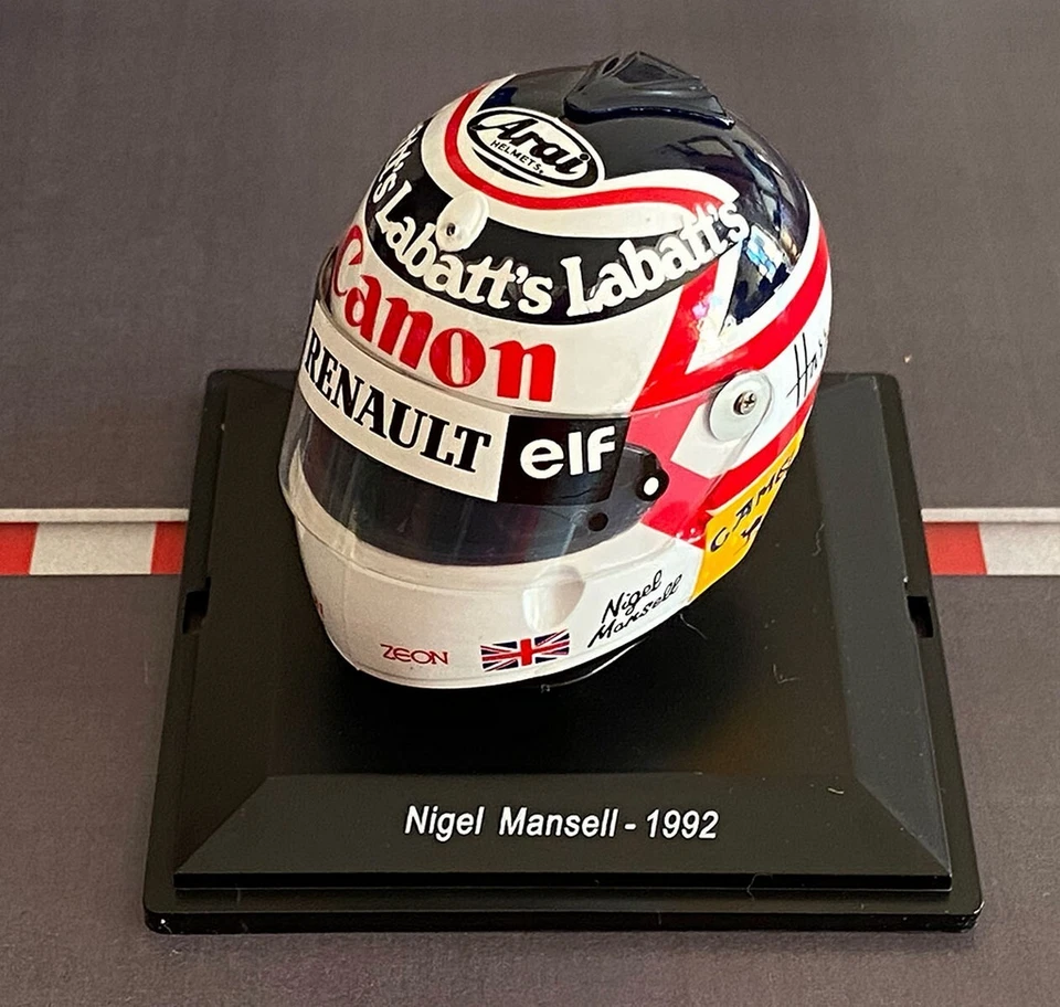 CASCO HELMET AYRTON SENNA 1988 F1 WORLD CHAMPION SPARK 1 5 RARE no MINICHAMPS
