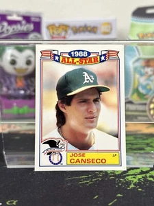JOSE CANSECO 1989 TOPPS 1988 ALL-STAR GLOSSY CARD ATHLETICS A'S #6 OF 22 INSERTS - Picture 1 of 4