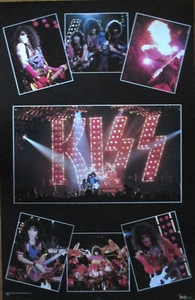 KISS Poster 1985 Gene, Paul, Bruce & Eric Carr Licensed & distributed by FUNKY! - Picture 1 of 1