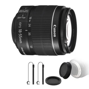 Canon EF-S 18-55mm f/3.5-5.6 IS II Lens and Accessories for Canon 70D 80D 77D - Picture 1 of 4