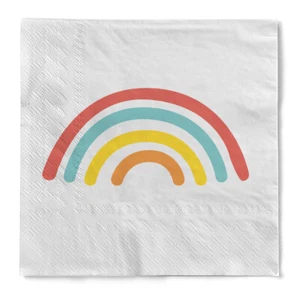 Cocktail-Serviette "Rainbow" aus Tissue 3-lagig, 25 x 25 cm, 20 Stück - Bild 1 von 6