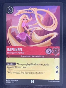 Rapunzel Letting Down Her Hair 121/204 The First Chapter Disney Lorcana Foil - Picture 1 of 3