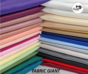 Superior Dull Duchess Bridal Satin Fabric Bridal Dress Prom Material Crepe Back - Picture 1 of 47