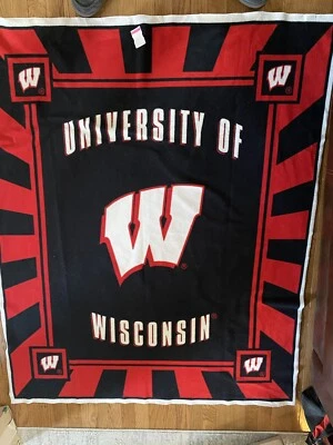 Wisconsin University Throw / Blanket - 56x47 - Image 1 of 2