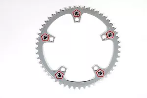 Vintage Campagnolo Bicycle Chainring Pantographed Rossin 53T 144 BCD NOS - Picture 1 of 6