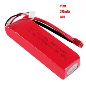 1Pack 11.1V 2700mAh 30C Lipo Battery With T Plug Connector For RC Car Truck Boat - Picture 1 of 4