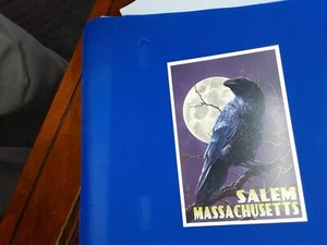 Salem Massachusetts Rabe Krähe Vollmond Postkarte Postkarte unbenutzt Halloween s - Bild 1 von 2