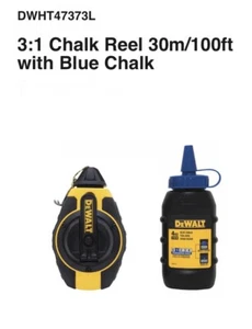 Dewalt 3:1 Chalk Line Measuring Reel with Blue Chalk DWHT47373L(100’/30m) - Picture 1 of 5