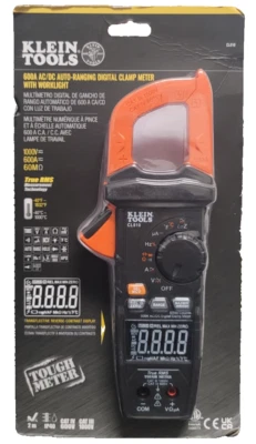 KLEIN TOOLS CL810 AC/DC Auto Ranging Digital Clamp Meter 600A NEW FREE SHIP - Image 1 of 3