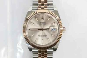 Unworn Rolex Datejust 41 126331 18K Rose Gold Steel Sundust Jubilee Mens Watch  - Picture 1 of 6