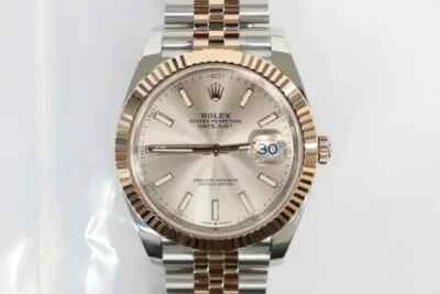Reloj Rolex Datejust 41 126331 de acero de oro rosa de 18 quilates Sundust Jubilee para hombre sin usar  Foto 1 de 4