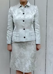 Dolce & Gabbana Damen Jacquard Metallic Anzug Set 44 US 8 Blazer Rock - Bild 1 von 12