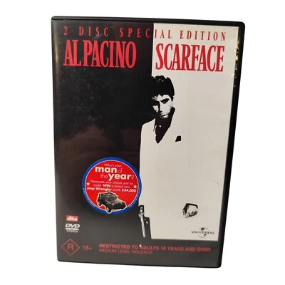 Scarface Special Edt DVD Action Crime Miami Gangster Mob Drugs Mafia R4 VGC - Image 1 of 4