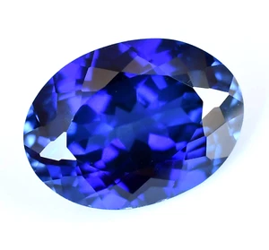 Piedra preciosa suelta impecable zafiro azul natural de 8,50 quilates con certificación ovalada de Ceilán - Imagen 1 de 7