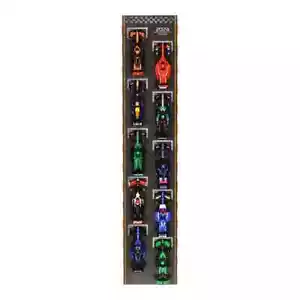 Wyświetlacz ścienny UNIQUEDISPLAY dla 10 x LEGO Speed Champions: Zakres Formuły 1 - Zdjęcie 1 z 8