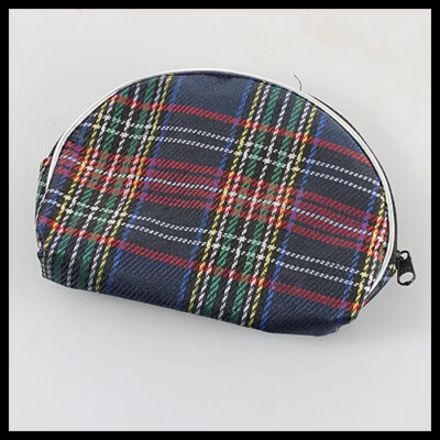 винтажный старый редкий шотландский Tartan женщин женщины маленький монета сумочки бумажник сумка чехол - Изображение 1 из 4