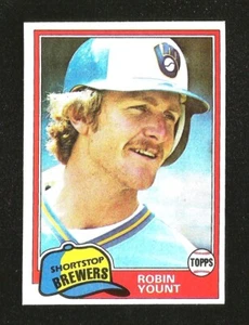 1981 Topps BASEBALL #515 ROBIN YOUNT VG+/EX HOF MILWAUKEE BREWERS (SB2) - Picture 1 of 1