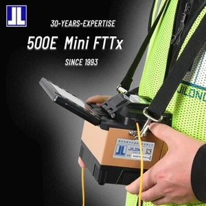Empalmadora de fusión de fibra óptica de alineación de núcleo FTTX Jilong Mini 500E 8S empalme rápido - Imagen 1 de 12