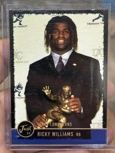 RARE! 1999 Just Memorabilia Black #148 Ricky Williams RC Heisman Trophy /50 - Picture 1 of 2