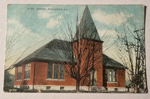 Postkarte - HIGH SCHOOL, WILLSBORO, ESSEX COUNTY, N.Y. 1918 - Bild 1 von 2