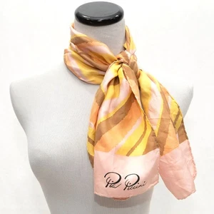 Bufanda Chevron Rosa Rectangular 100% Seda Pia Piccini - Imagen 1 de 7