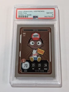 5555 Fan VeeFriends Compete Collect Serie 2 Raro /500 PSA 8 - Foto 1 di 1