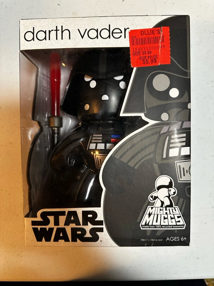 Figura Hasbro 2007 Star Wars Mighty Muggs Darth Vader 6 pulgadas Foto 1 de 1
